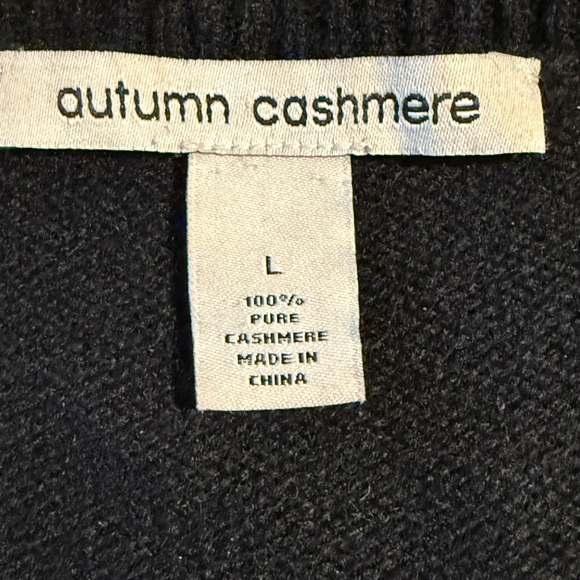 Autumn Cashmere Black Sweater with Lace Detail - Picture 4 of 4